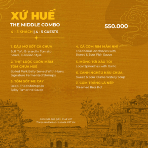 Mâm Cơm "Xứ Huế" - The Middle Combo