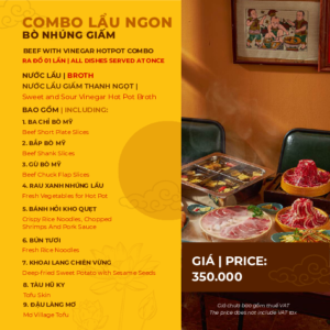 COMBO LẨU NGON BÒ NHÚNG GIẤM