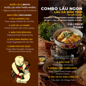 COMBO LẨU NGON - LẨU GÀ NẤM TƯƠI