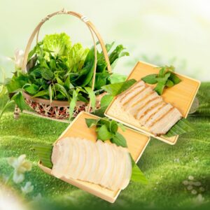 Món tặng: Mẹt bánh tráng thịt heo
